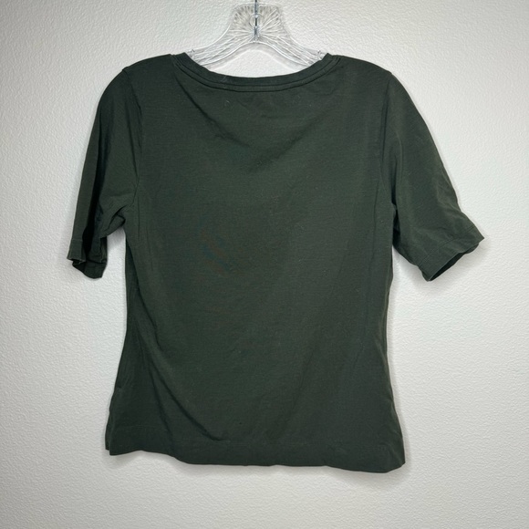 Athleta | Outbound Scoop Neck Short Sleeve Tee | Medium Aspen Olive - Picture 3 of 4